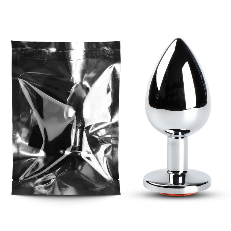 Sextoy Plug anal grande taille métallique rouge GZ012