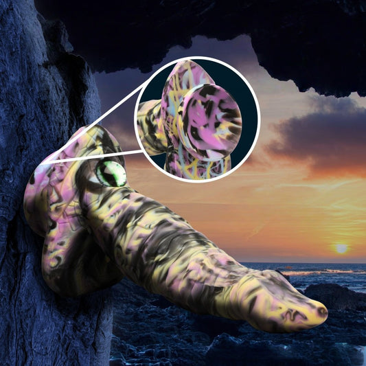 Sextoy Gode Monstre en silicone multicolore mono-œil HB-FZ-0021