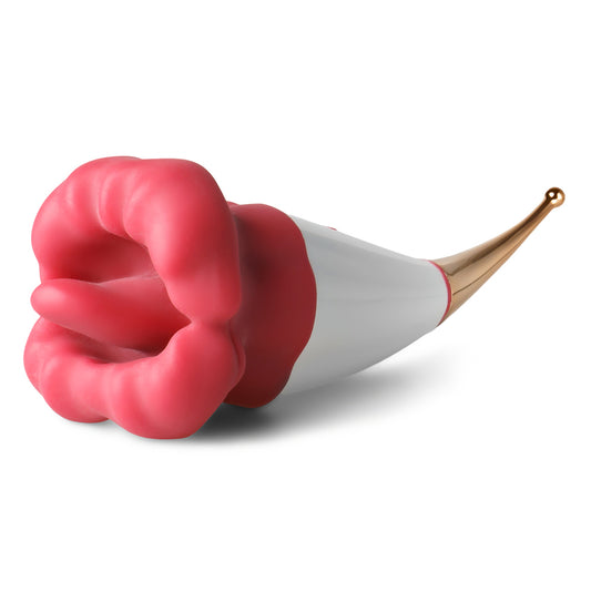 Sextoy Stimulateur à grande bouche rouge avec langue JC003