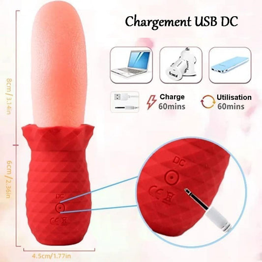 Sextoy vibromasseur langue de léchage SIDUN003