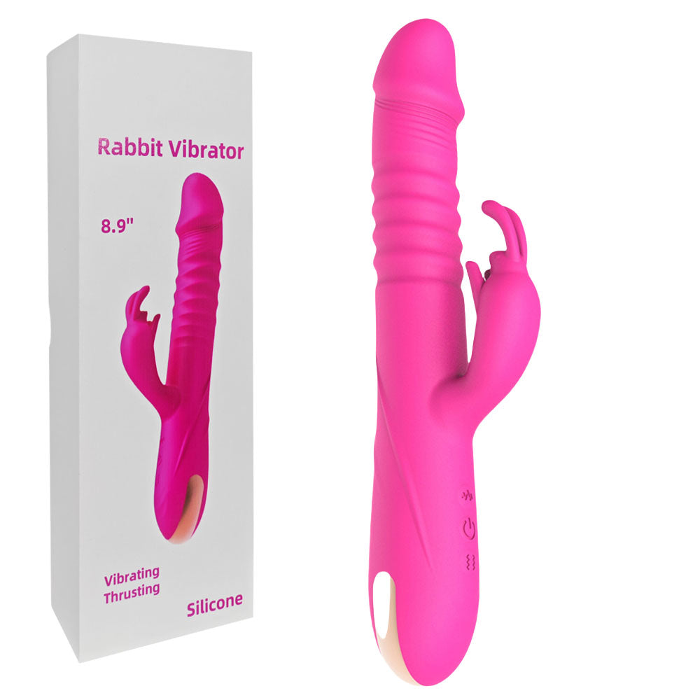 Sextoy Vibromasseur en silicone avec fonction de poussée SZ070