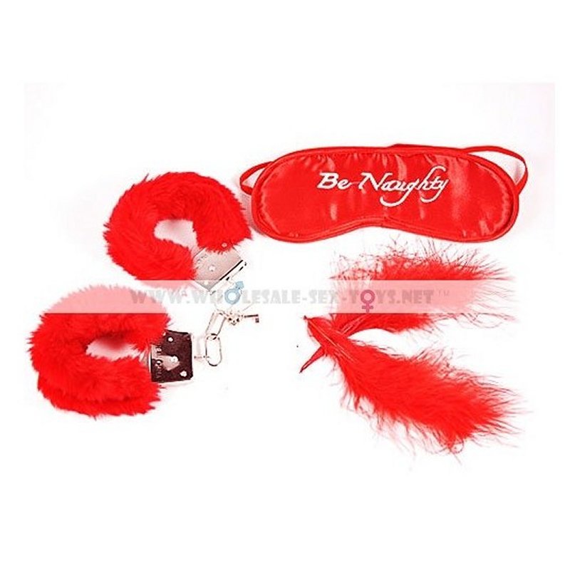 Sextoy masque, plumes, menottes Y66053
