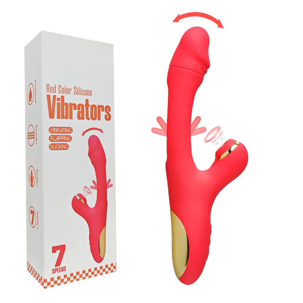 Sextoy Vibromasseur avec fonction d’aspiration et de battement YQ-B78R