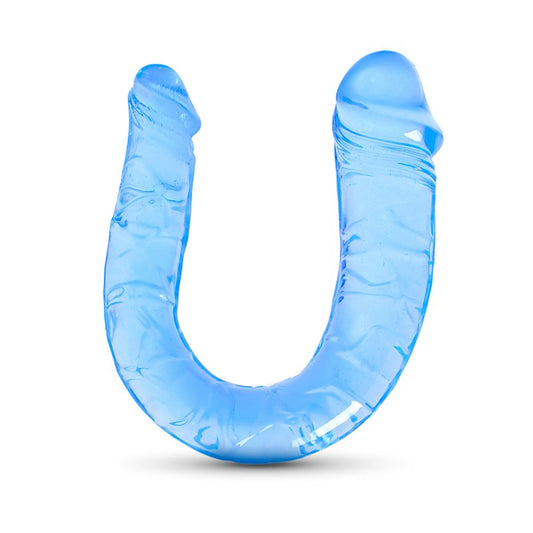 Sextoy Gode réaliste à double extrémité bleu clair BI-040001L