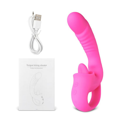 Sextoy Vibromasseur avec langue vibrante GM-379