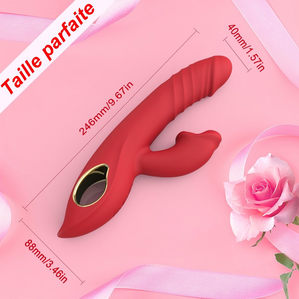 Sextoy vibromasseur point G et de stimulation clitoridienne GM-ZDB117