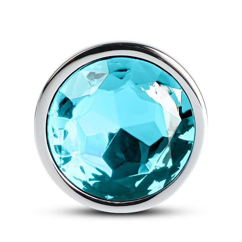 Sextoy Plug anal moyen métallique bleu GZ008