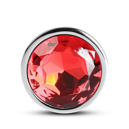 Sextoy Petit plug anal métallique rouge GZ010