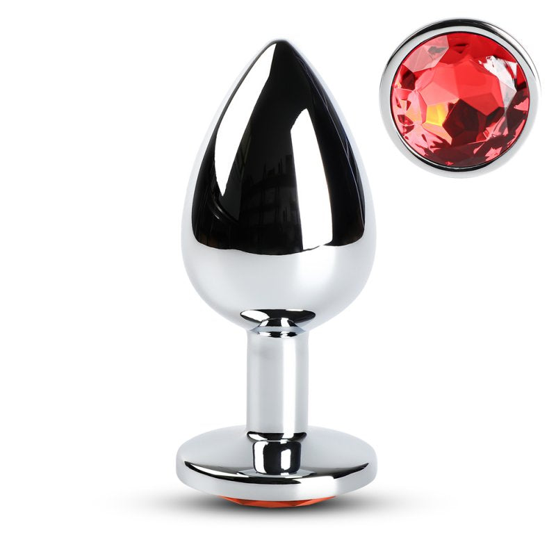 Sextoy Plug anal grande taille métallique rouge GZ012