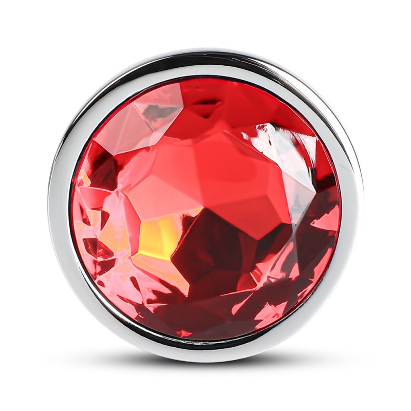 Sextoy Plug anal grande taille métallique rouge GZ012