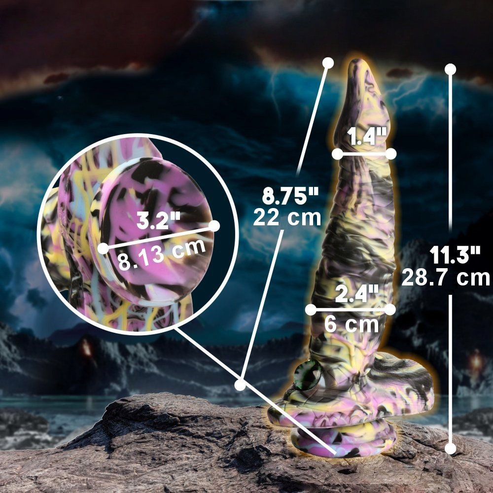 Sextoy Gode Monstre en silicone multicolore mono-œil HB-FZ-0021