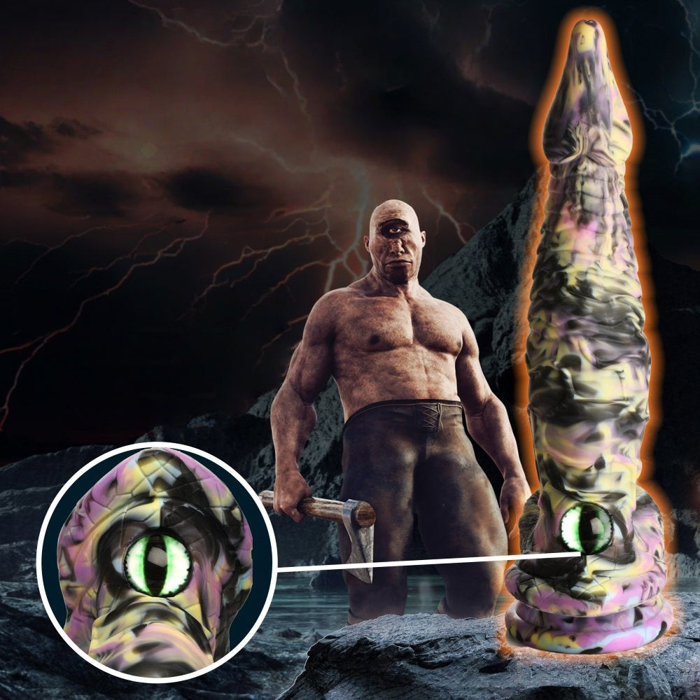 Sextoy Gode Monstre en silicone multicolore mono-œil HB-FZ-0021