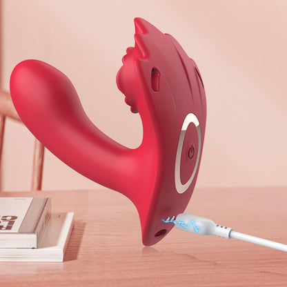 Sextoy vibromasseur portable, connecté, avec sangle et télécommande HB2507