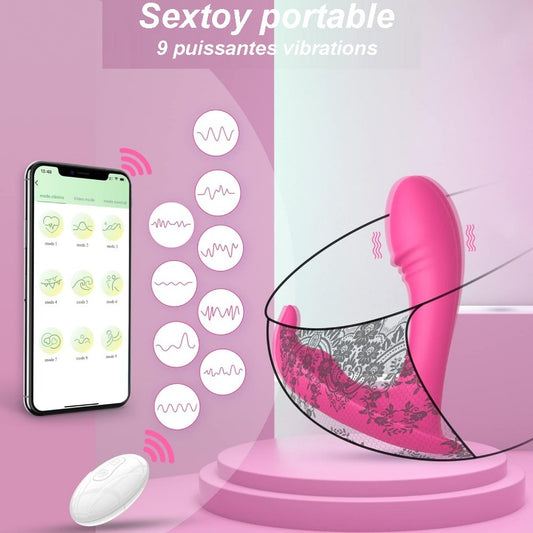 Vibromasseur portable connecté avec télécommande IW-111