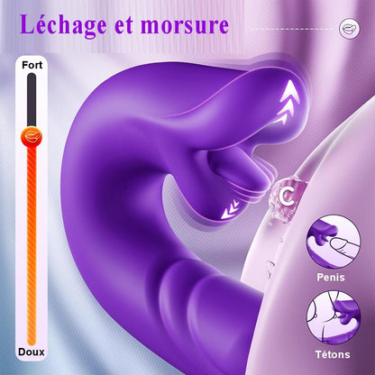 Sextoy Vibromasseur à langue et tapotements contrôlé par application IW-120