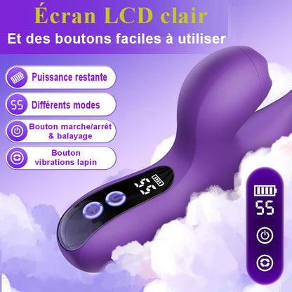 Sextoy Vibromasseur à tapotement point G et zones externes - application IW-121