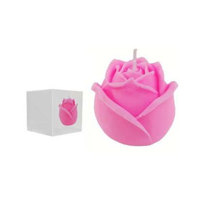 Bougie parfumée en cire en forme de rose JA-002