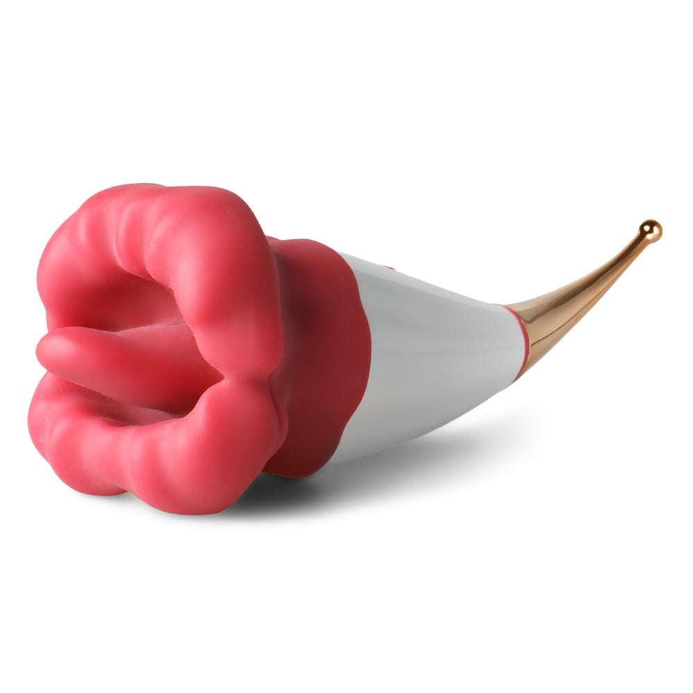 Sextoy Stimulateur à grande bouche rouge avec langue JC003