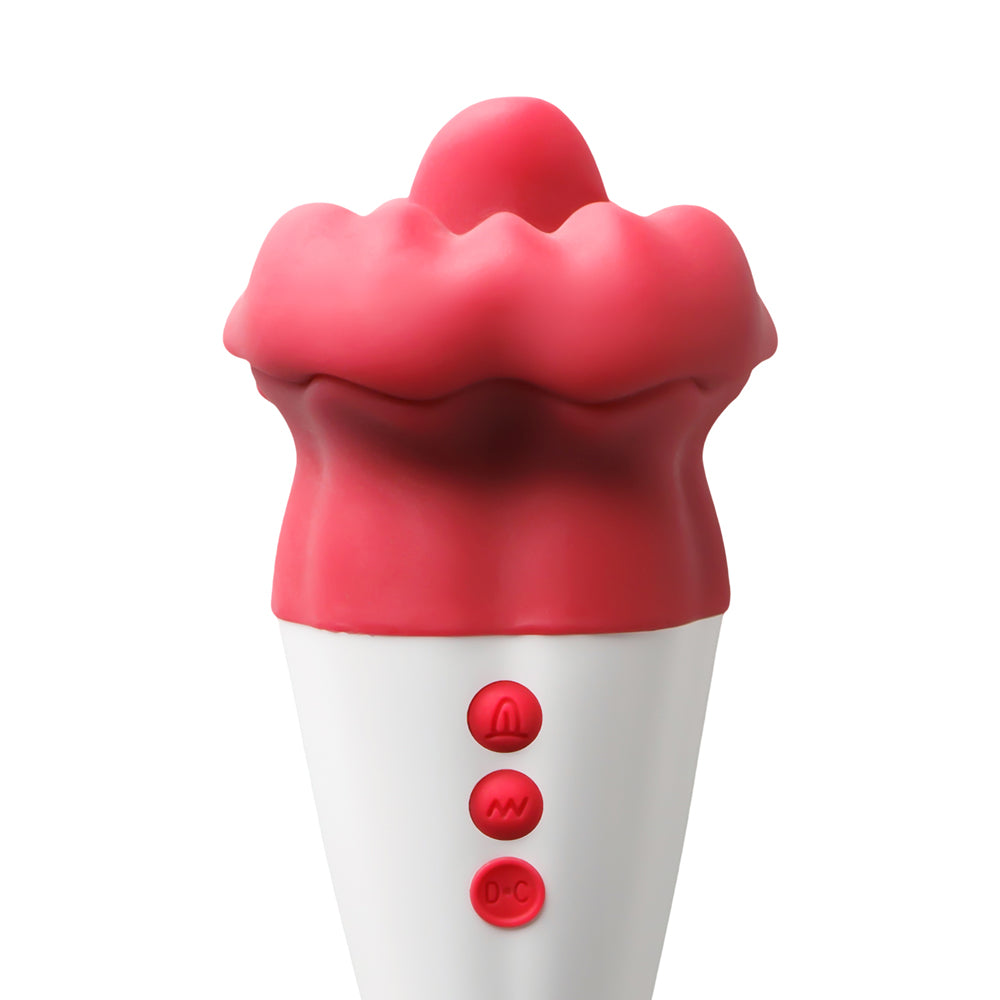 Sextoy Stimulateur à grande bouche rouge avec langue JC003