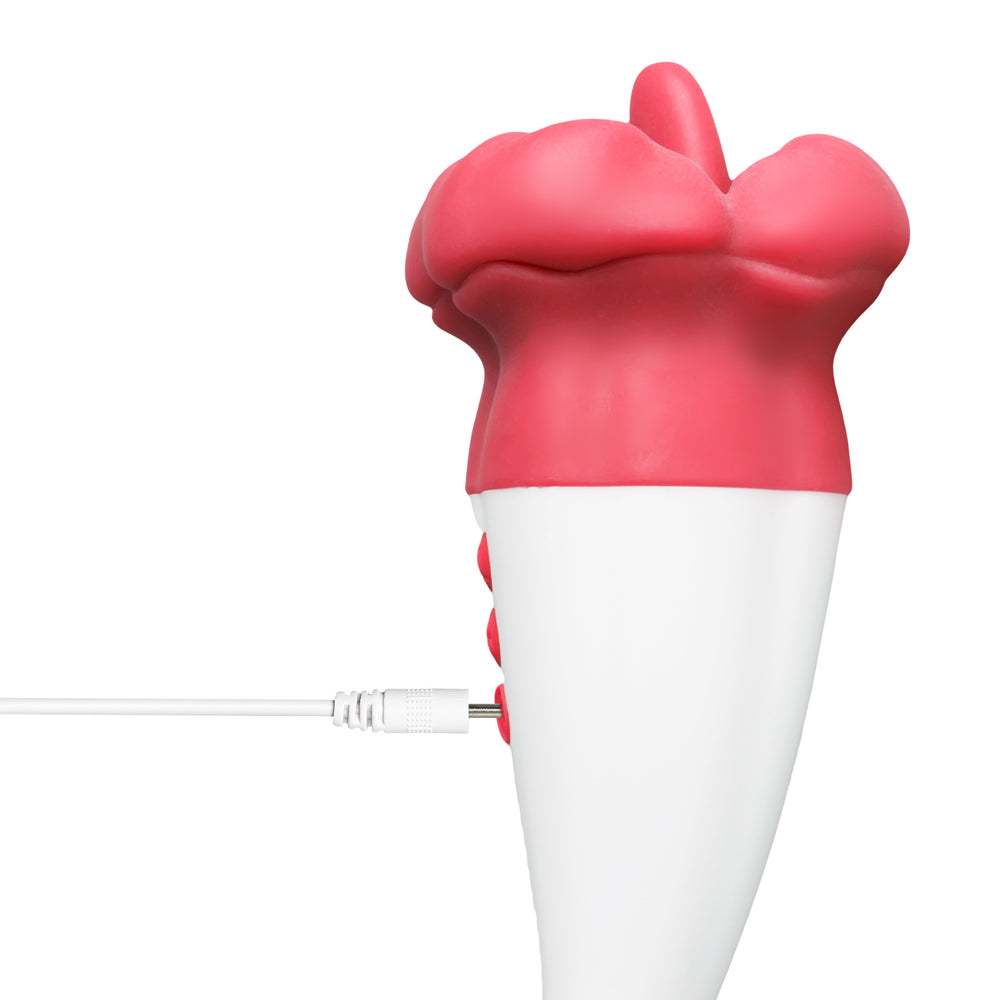 Sextoy Stimulateur à grande bouche rouge avec langue JC003