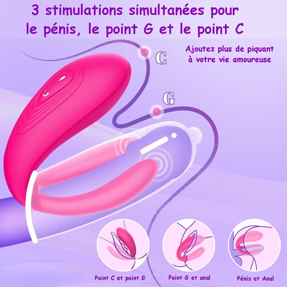 Sextoy Stimulateur clitoridien et point G connecté M-CD-2001