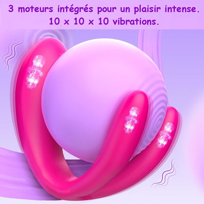 Sextoy Stimulateur clitoridien et point G connecté M-CD-2001