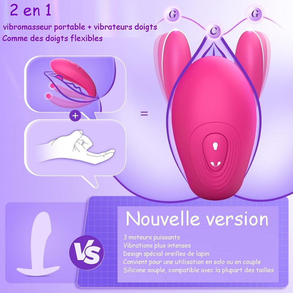 Sextoy Stimulateur clitoridien et point G connecté M-CD-2001