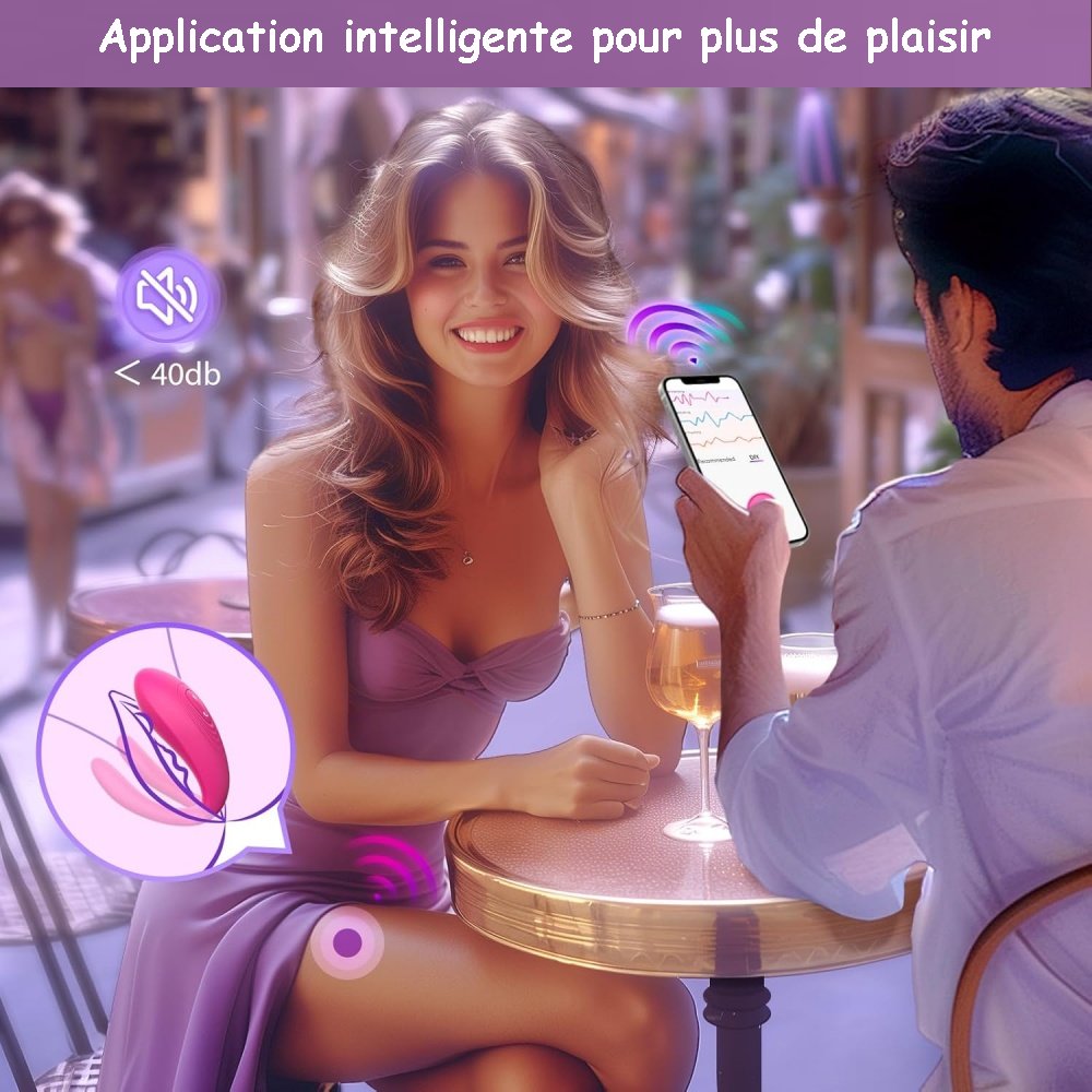 Sextoy Stimulateur clitoridien et point G connecté M-CD-2001