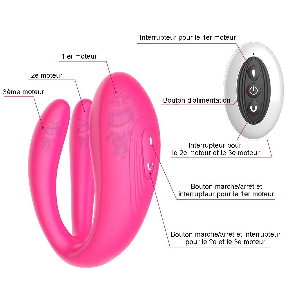 Sextoy Stimulateur clitoridien et point G connecté M-CD-2001