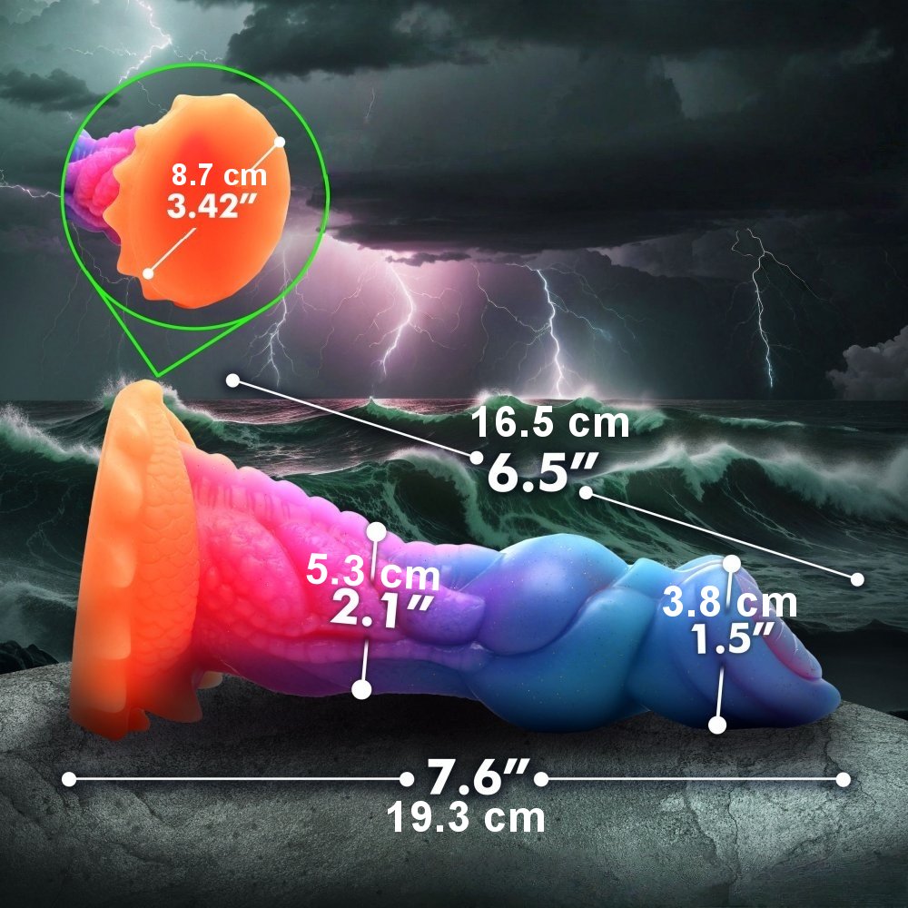 Sextoy Gode Alien Fantasy de 19 cm phosphorescent MJB-A0038