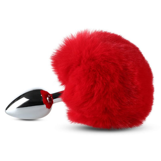 Sextoy Plug anal avec pompon rouge MPJ-018-C