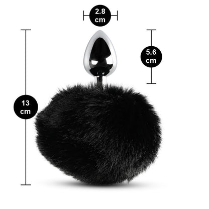 Sextoy Plug anal avec pompon noir MPJ-018-G