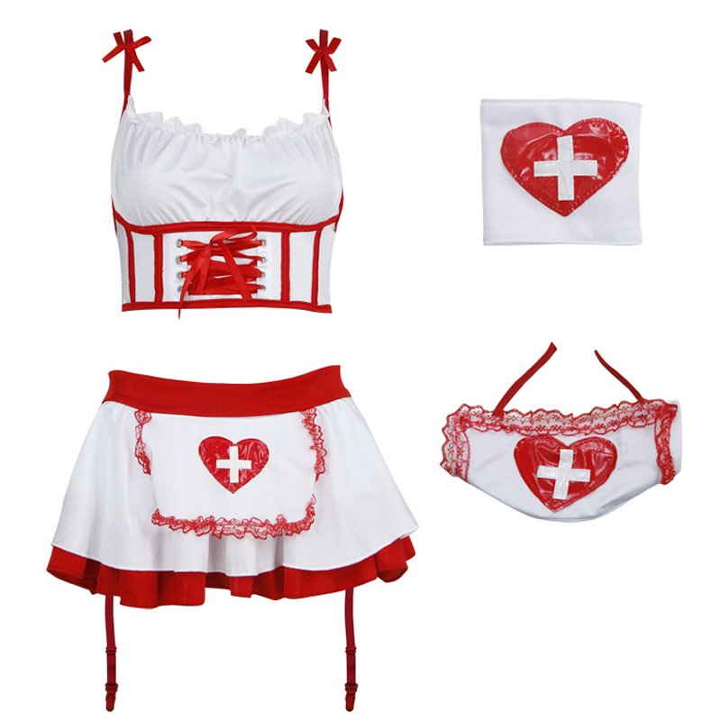 Costume infirmière sexy en mini-jupe N18430