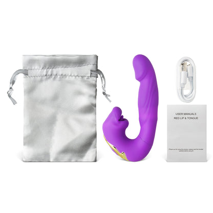 Sextoy Masseur vibrant et langue QS-100