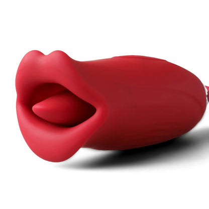 Sextoy bouche avec langue et vibrateur de poussée RF12