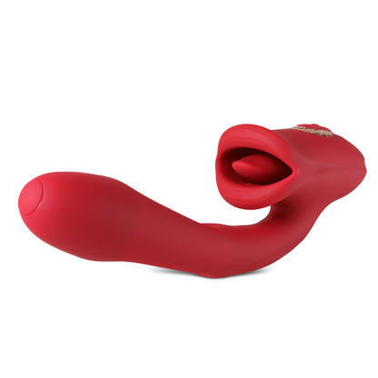 Sextoy Vibromasseur avec bouche et battements de langue RF14