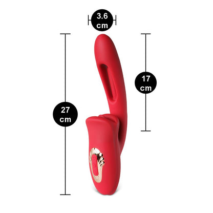 Sextoy Vibromasseur avec bouche et battements de langue RF14