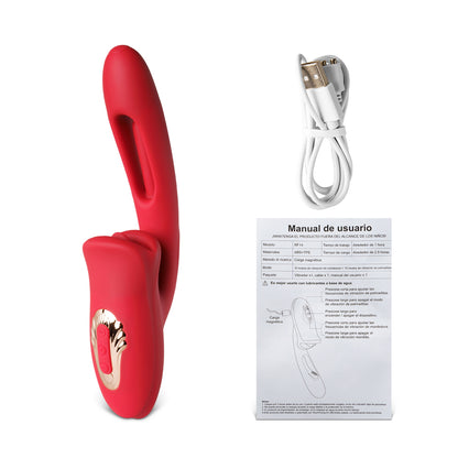 Sextoy Vibromasseur avec bouche et battements de langue RF14