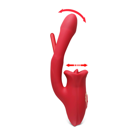 Sextoy Vibromasseur avec bouche et battements de langue RF14