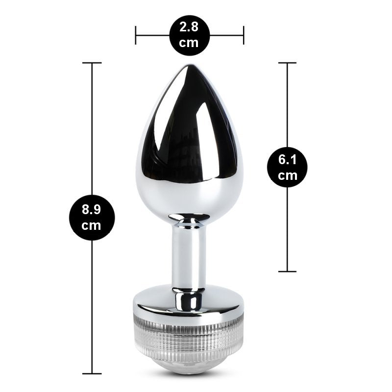 Sextoy Plug anal en métal avec lumière RY-001