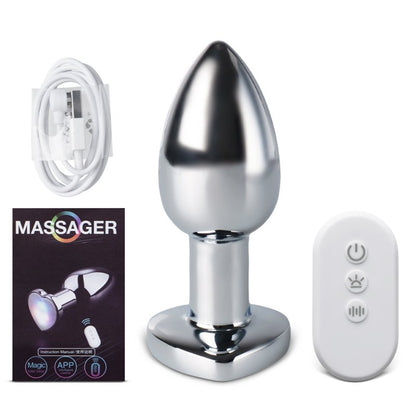 Sextoy Plug anal vibrant lumineux avec application RY-210-S