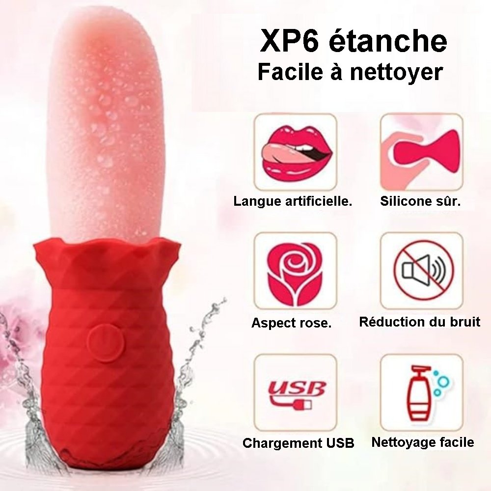 Sextoy vibromasseur langue de léchage SIDUN003