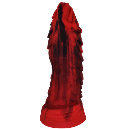 Sextoy Gode Monstre en silicone rouge + noir extra épais réaliste SIL-DS-046