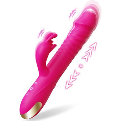 Sextoy Vibromasseur en silicone avec fonction de poussée SZ070