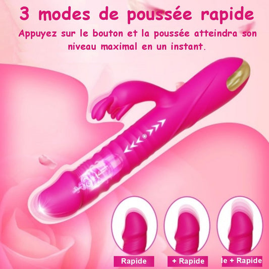 Sextoy Vibromasseur en silicone avec fonction de poussée SZ070