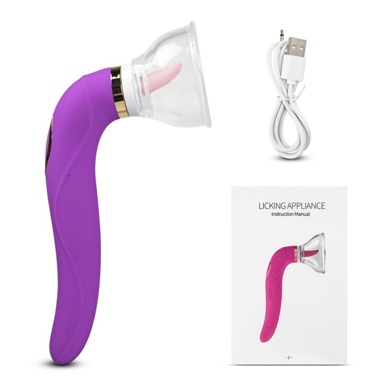 Sextoy vibromasseur à succion et léchage IW-33