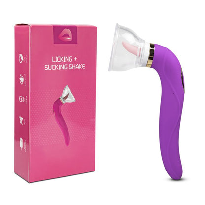 Sextoy vibromasseur à succion et léchage IW-33