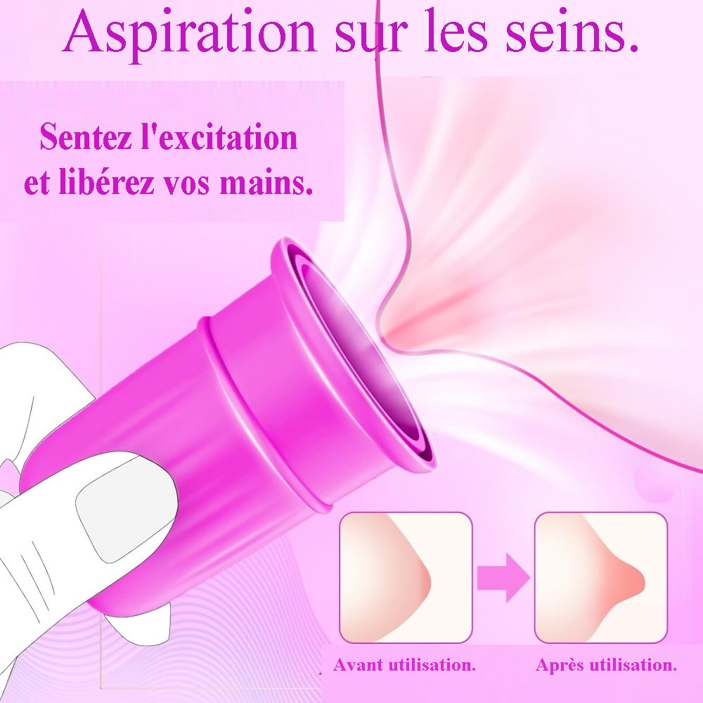 Sextoy sucettes pour tétons en silicone violet TB-005