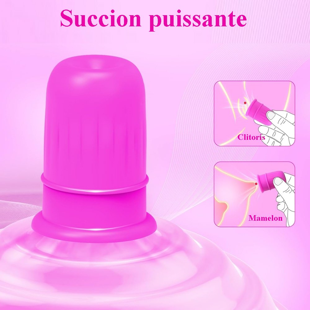 Sextoy sucettes pour tétons en silicone violet TB-005