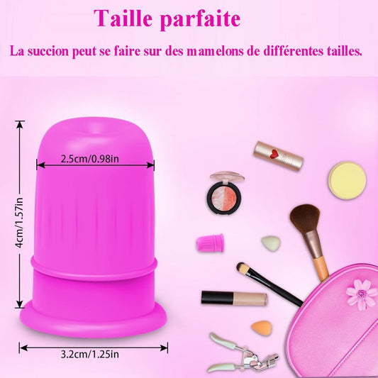 Sextoy sucettes pour tétons en silicone violet TB-005